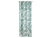 Zdjęcie: Zasłona Arlena 140x250 cm biało-zielona na przelotkach EUROFIRANY
