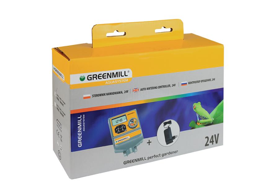 Zdjęcie: Sterownik nawadniania 24v 4 sekcje z transformatorem GREENMILL AQUASYSTEM