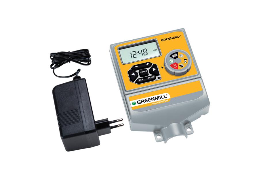 Zdjęcie: Sterownik nawadniania 24v 4 sekcje z transformatorem GREENMILL AQUASYSTEM