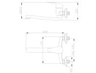 Zdjęcie: Bateria zlewozmywakowa Ava New chrom, 20 cm INVENA