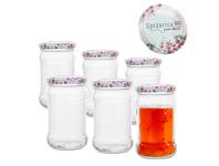 Zdjęcie: Komplet 6 słoików Spiżarnia Pani Domu 315 ml z zakrętką fi 66 4-zaczepową ALTOM DESIGN