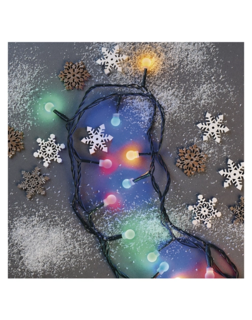 Zdjęcie: Lampki choinkowe 100 LED kulki 5 m IP20 multikolor EMOS