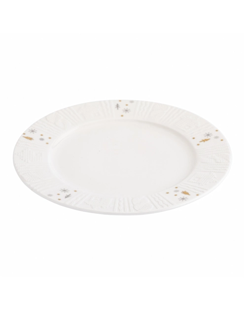 Zdjęcie: Talerz deserowy porcelanowy świąteczny Zimowy Blask 20 cm ALTOMDESIGN