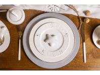 Zdjęcie: Talerz deserowy porcelanowy świąteczny Zimowy Blask 20 cm ALTOMDESIGN