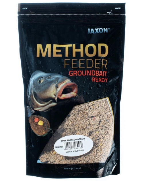 Zdjęcie: Zanęta method feeder ready 750 g białe robaki JAXON