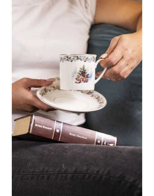 Zdjęcie: Filiżanka Magia Świąt ze spodkiem 220 ml ALTOMDESIGN