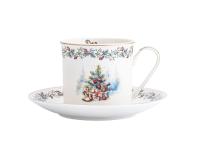 Zdjęcie: Filiżanka Magia Świąt ze spodkiem 220 ml ALTOMDESIGN