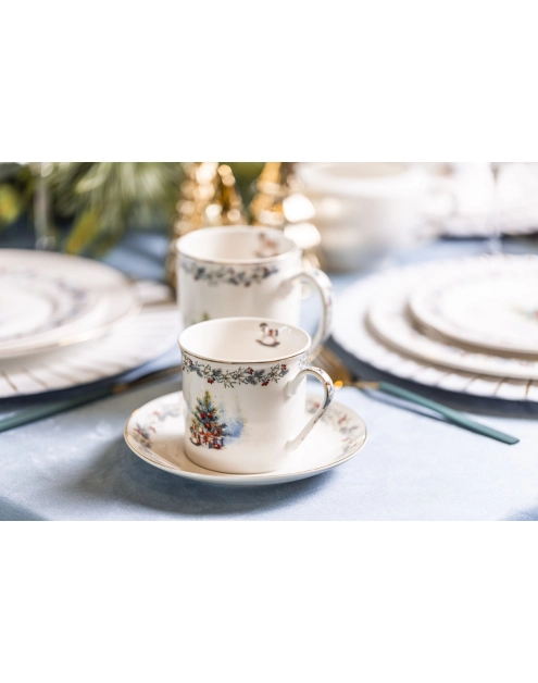 Zdjęcie: Filiżanka Magia Świąt ze spodkiem 220 ml ALTOMDESIGN