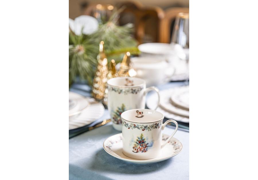 Zdjęcie: Filiżanka Magia Świąt ze spodkiem 220 ml ALTOMDESIGN