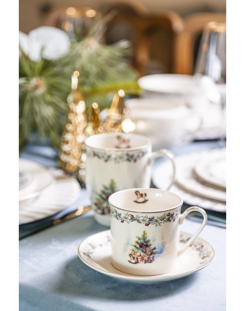 Zdjęcie: Filiżanka Magia Świąt ze spodkiem 220 ml ALTOMDESIGN