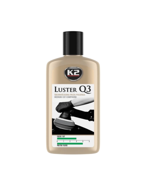 Zdjęcie: Pasta do maszynowego polerowania lakieru Q3 Luster zielony 250 g K2