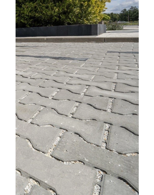 Zdjęcie: Kostka Ekoteka 8x16x20 cm, szary, mini faza POLBRUK