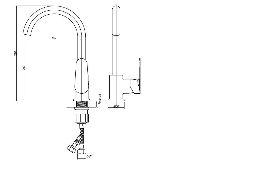 Zdjęcie: Bateria zlewozmywakowa Esla chrom INVENA