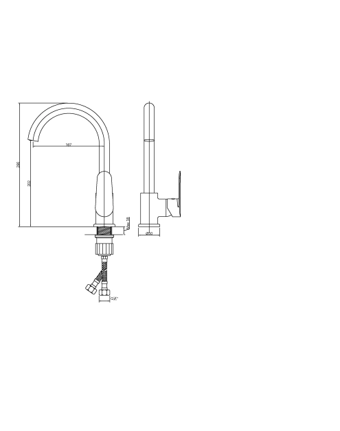 Zdjęcie: Bateria zlewozmywakowa Esla chrom INVENA