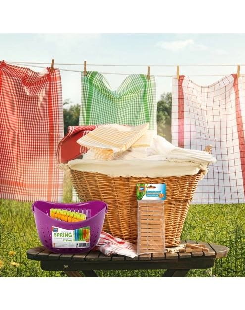 Zdjęcie: Klamerki do bielizny bambusowe 12 szt. RAVI