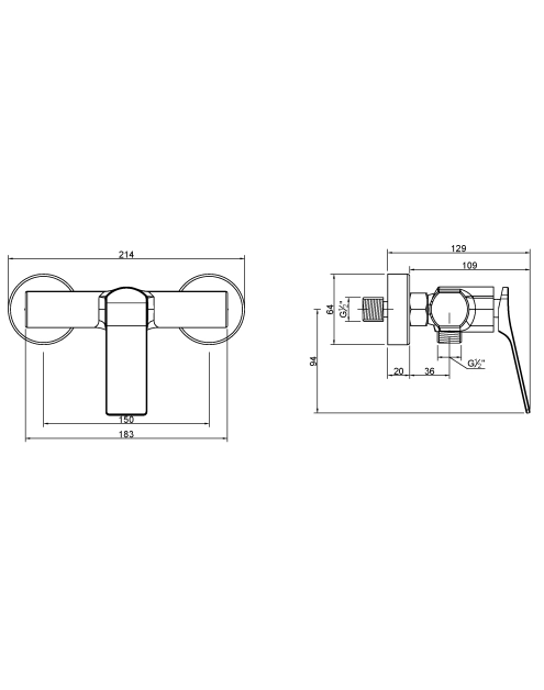 Zdjęcie: Bateria natryskowa Neri chrom INVENA
