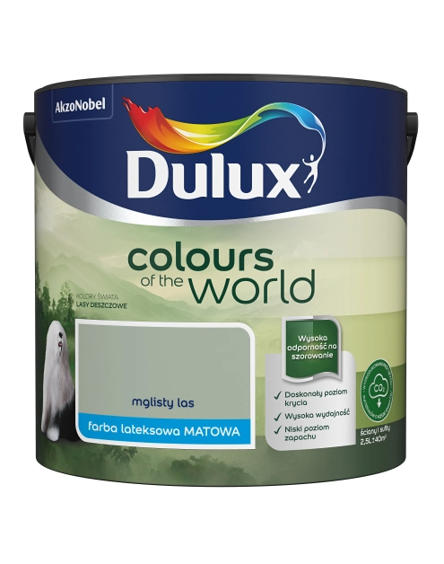 Zdjęcie: Farba do wnętrz Kolory Świata 2,5 L mglisty las DULUX