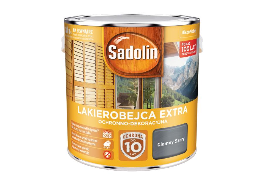 Zdjęcie: Lakierobejca Extra 2,5 L ciemny szary SADOLIN