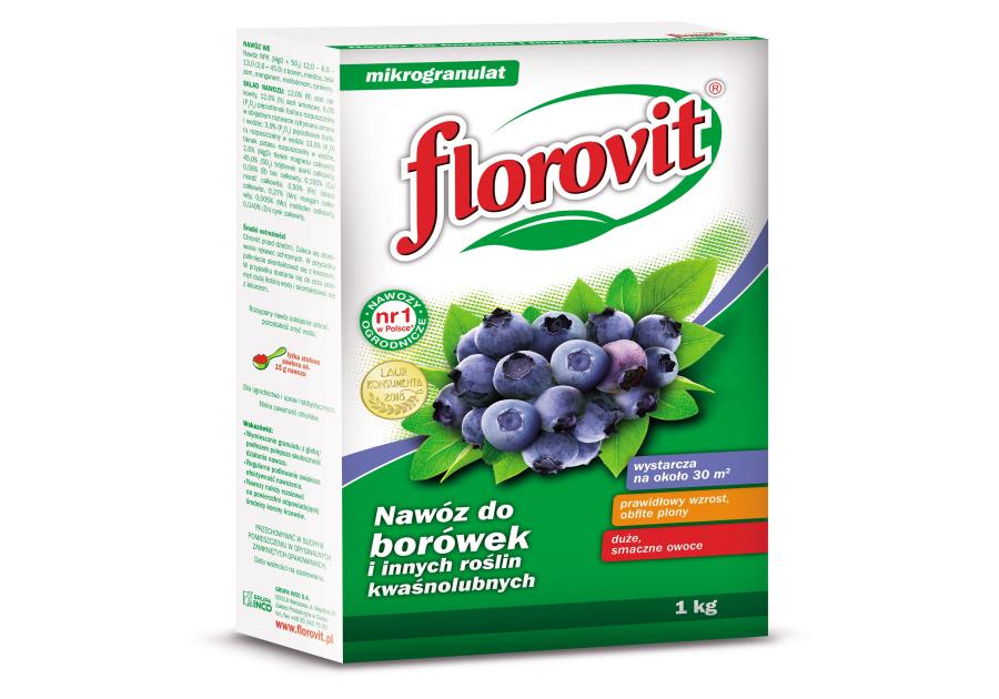 Zdjęcie: Nawóz do borówek 1 kg karton FLOROVIT