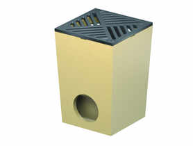 Wpust podwórzowy z rusztem żeliwnym z polimerobetonu Self ACO