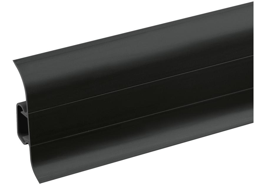 Zdjęcie: Listwa przypodłogowa PVC Premium Classic 22x59 mm; 2,20 m Czarny RAL 9005 Mat CEZAR