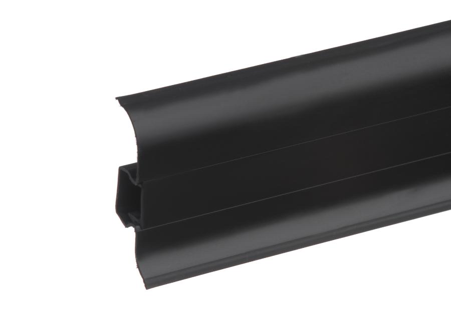 Zdjęcie: Listwa przypodłogowa PVC Premium Classic 22x59 mm; 2,20 m Czarny RAL 9005 Mat CEZAR