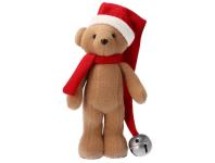 Zdjęcie: Miś z materiału z czapką z dzwonkiem 35 cm JUMI