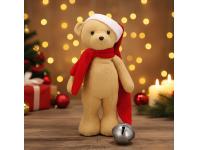 Zdjęcie: Miś z materiału z czapką z dzwonkiem 35 cm JUMI