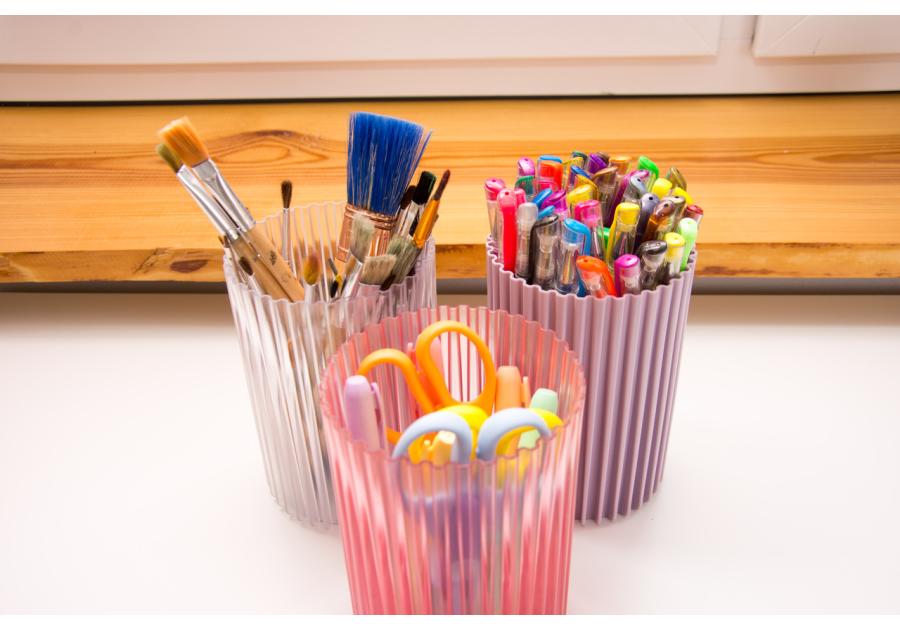 Zdjęcie: Wazon Nemo 220, różowy transparentny LAMELA