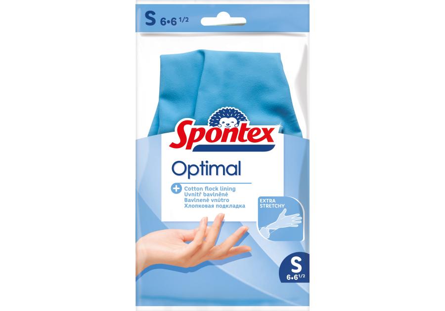 Zdjęcie: Rękawice lateksowe Rozmiar S Optimal SPONTEX