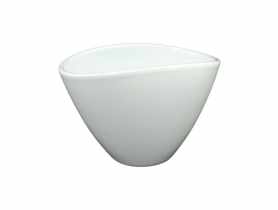 Osłonka doniczkowa owalna 20 cm biała CERMAX