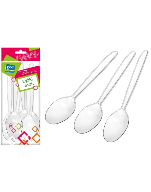 Zdjęcie: Łyżki jednorazowe Premium 6 szt. RAVI