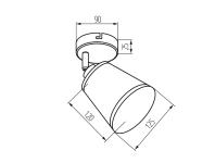 Zdjęcie: Oprawa oświetleniowa KB Tacity EL-1I E14 KINGBERRY