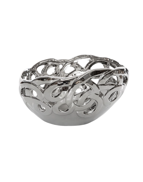 Zdjęcie: Wazon ceramiczny Porto 31x24x18 cm srebrny EUROFIRANY