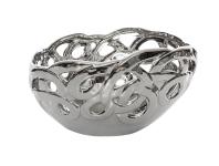 Zdjęcie: Wazon ceramiczny Porto 31x24x18 cm srebrny EUROFIRANY