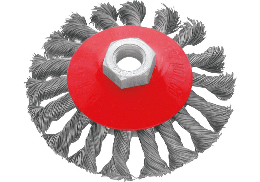 Zdjęcie: Szczotka tarczowa 100 mm stal do szlifierki kątowej - blister - RAWLPLUG