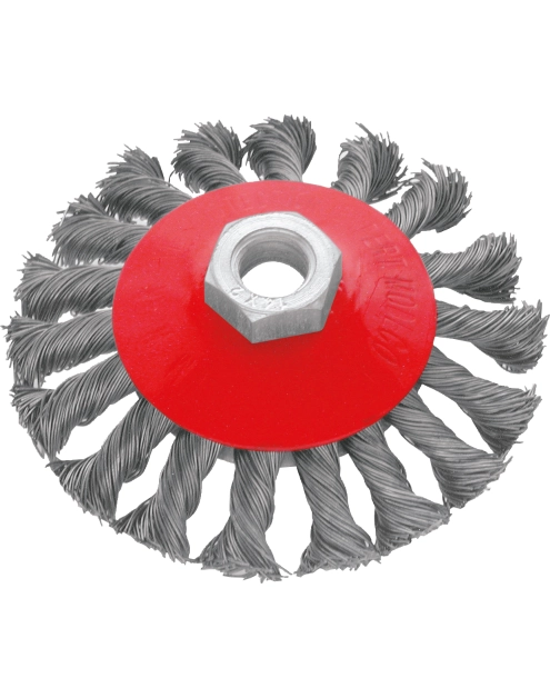 Zdjęcie: Szczotka tarczowa 100 mm stal do szlifierki kątowej - blister - RAWLPLUG