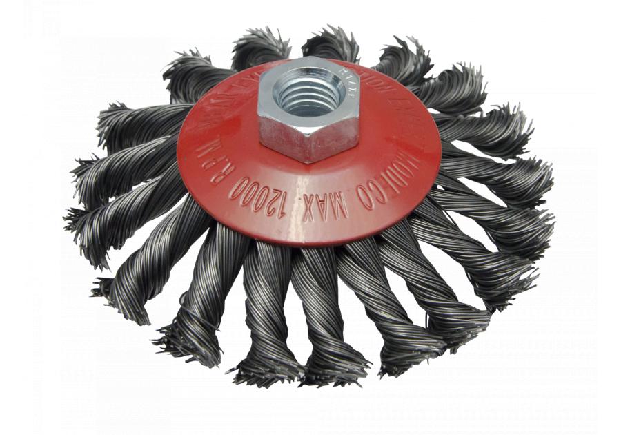 Zdjęcie: Szczotka tarczowa 100 mm stal do szlifierki kątowej - blister - RAWLPLUG