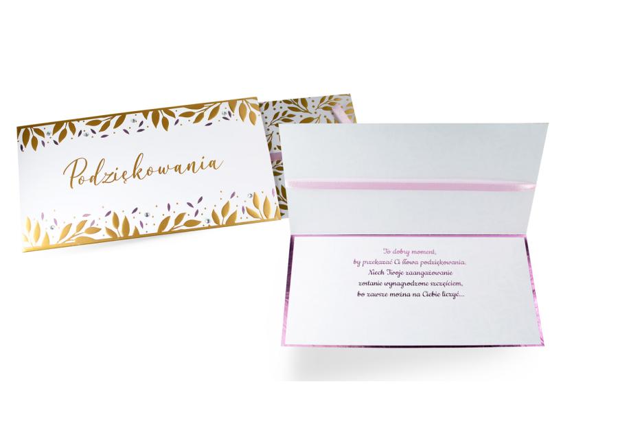 Zdjęcie: Karnet PM-208 Podziękowanie KUKARTKA