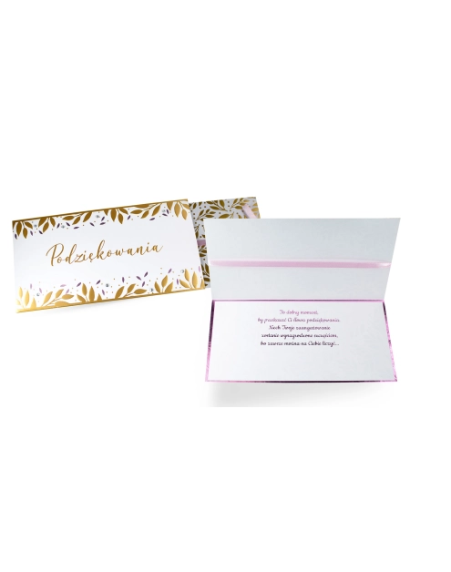 Zdjęcie: Karnet PM-208 Podziękowanie KUKARTKA