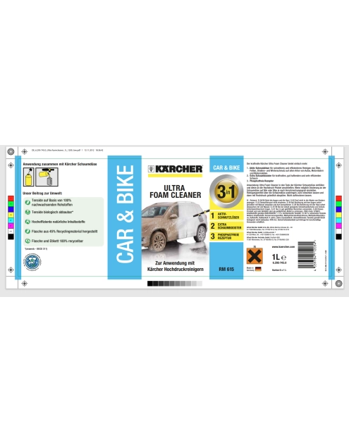 Zdjęcie: Środek Ultra Piana 3 w 1 RM 615 1 L 6.295-743.0 KARCHER