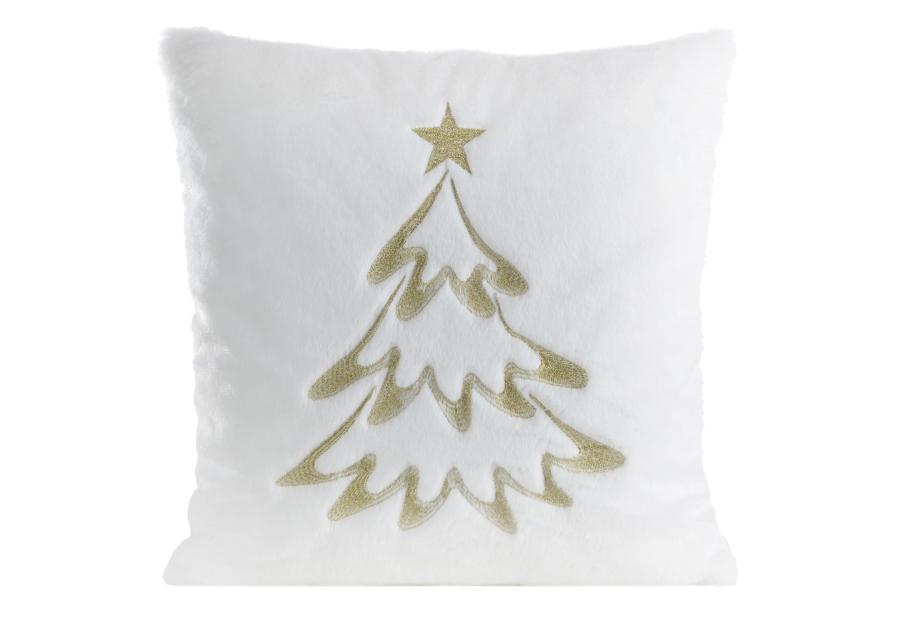 Zdjęcie: Poduszka dekoracyjna świąteczna 45x45 cm biało-złota EUROFIRANY
