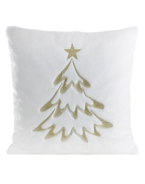 Zdjęcie: Poduszka dekoracyjna świąteczna 45x45 cm biało-złota EUROFIRANY
