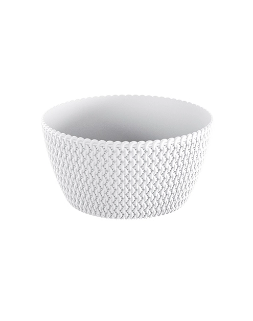 Zdjęcie: Doniczka misa Splofy biały 24 cm PROSPERPLAST