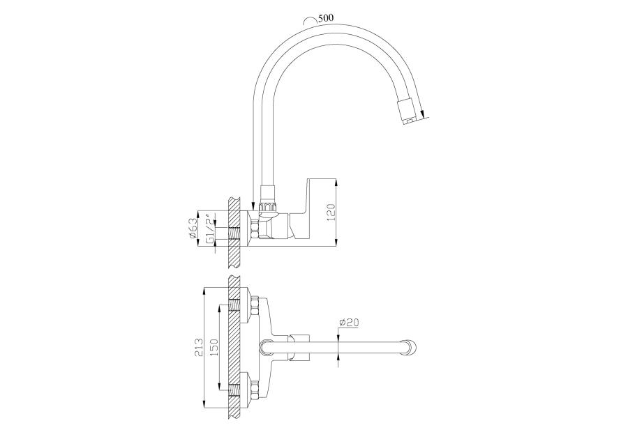 Zdjęcie: Bateria zlewozmywakowa Verso biała INVENA