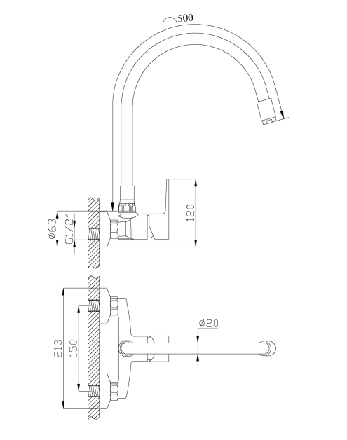 Zdjęcie: Bateria zlewozmywakowa Verso biała INVENA