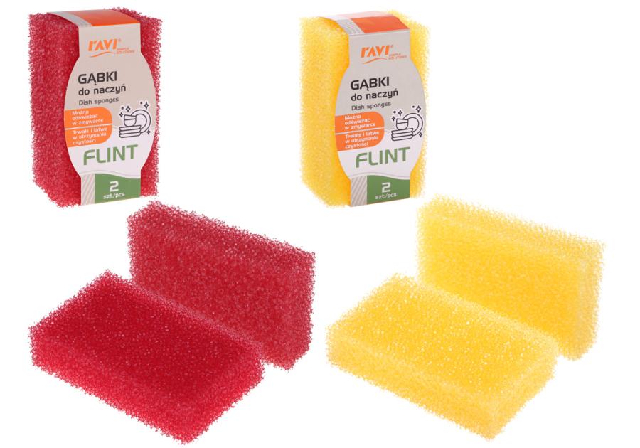 Zdjęcie: Gąbki do naczyń Flint 2 sztuki 10513 RAVI