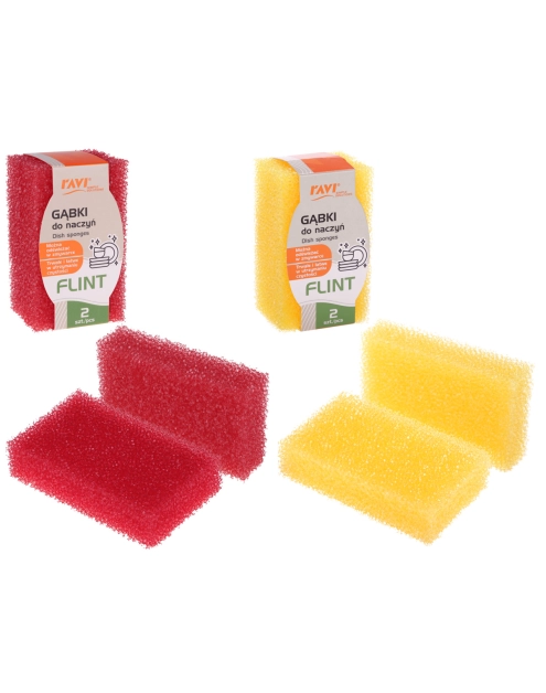 Zdjęcie: Gąbki do naczyń Flint 2 sztuki 10513 RAVI