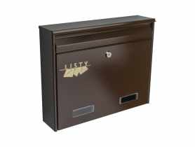 Skrzynka na listy W2 złoty brąz METRO