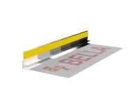 Zdjęcie: Listwa PVC BP13 Mini U L300 6/3 szary jasny, z siatką i z uszczelką BELLA PLAST